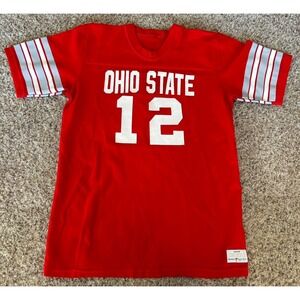 Vintage Ohio State Buckeyes Sand-Knit Medalist Jersey Shirt Size Medium USA Made